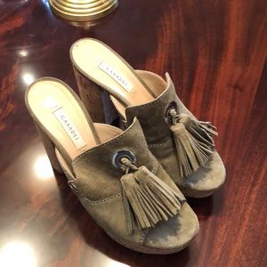 Casadei high heel fabulous mules 💚